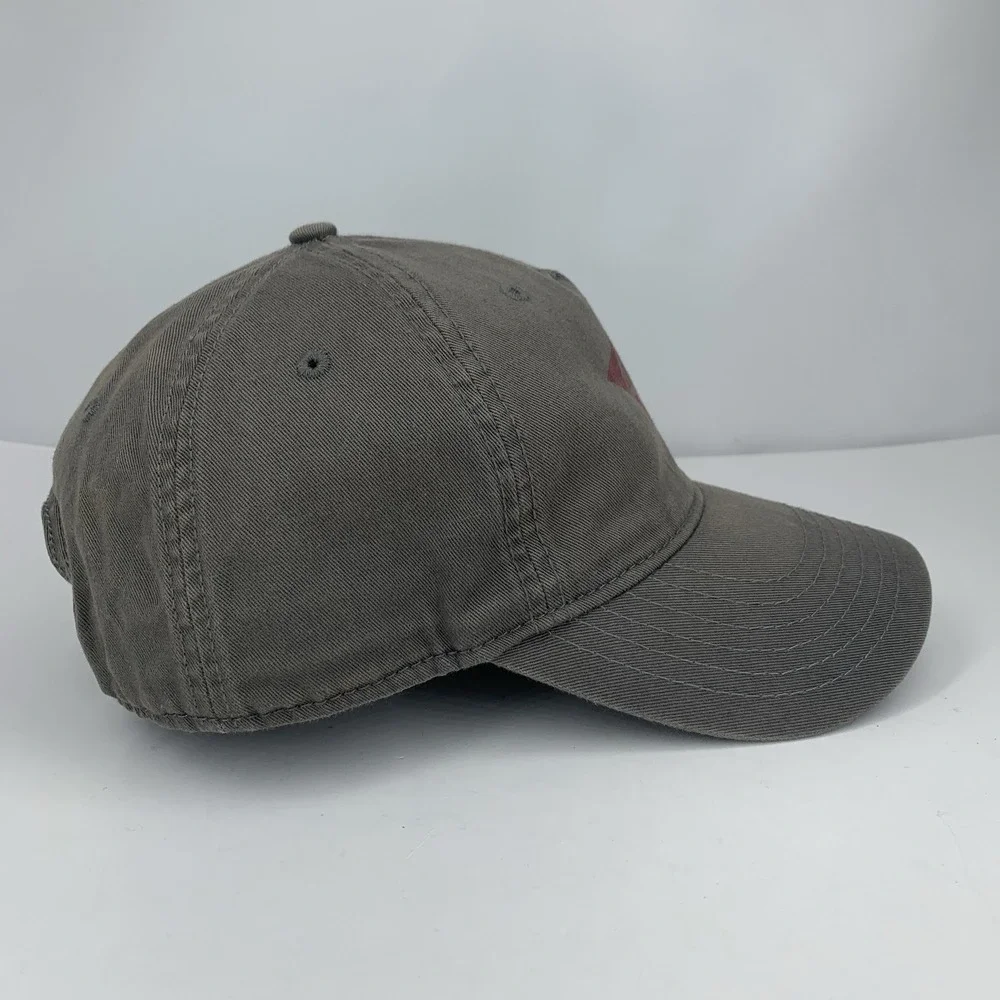 Red Star 46 Hat Women / Youth Gray Adjustable Snapback Baseball Cap DISCOLORED